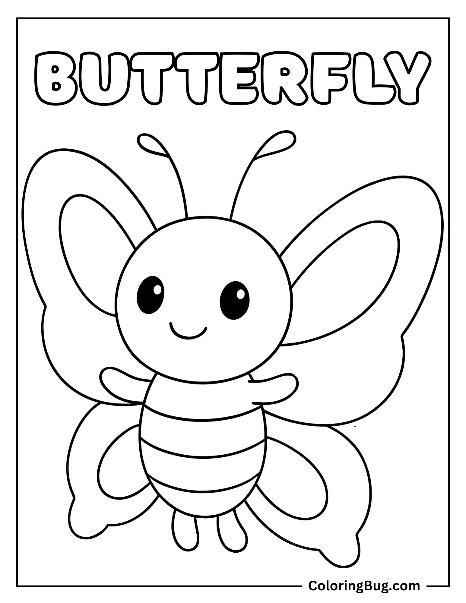 70 Butterfly Coloring Pages (Free Printable PDFs)