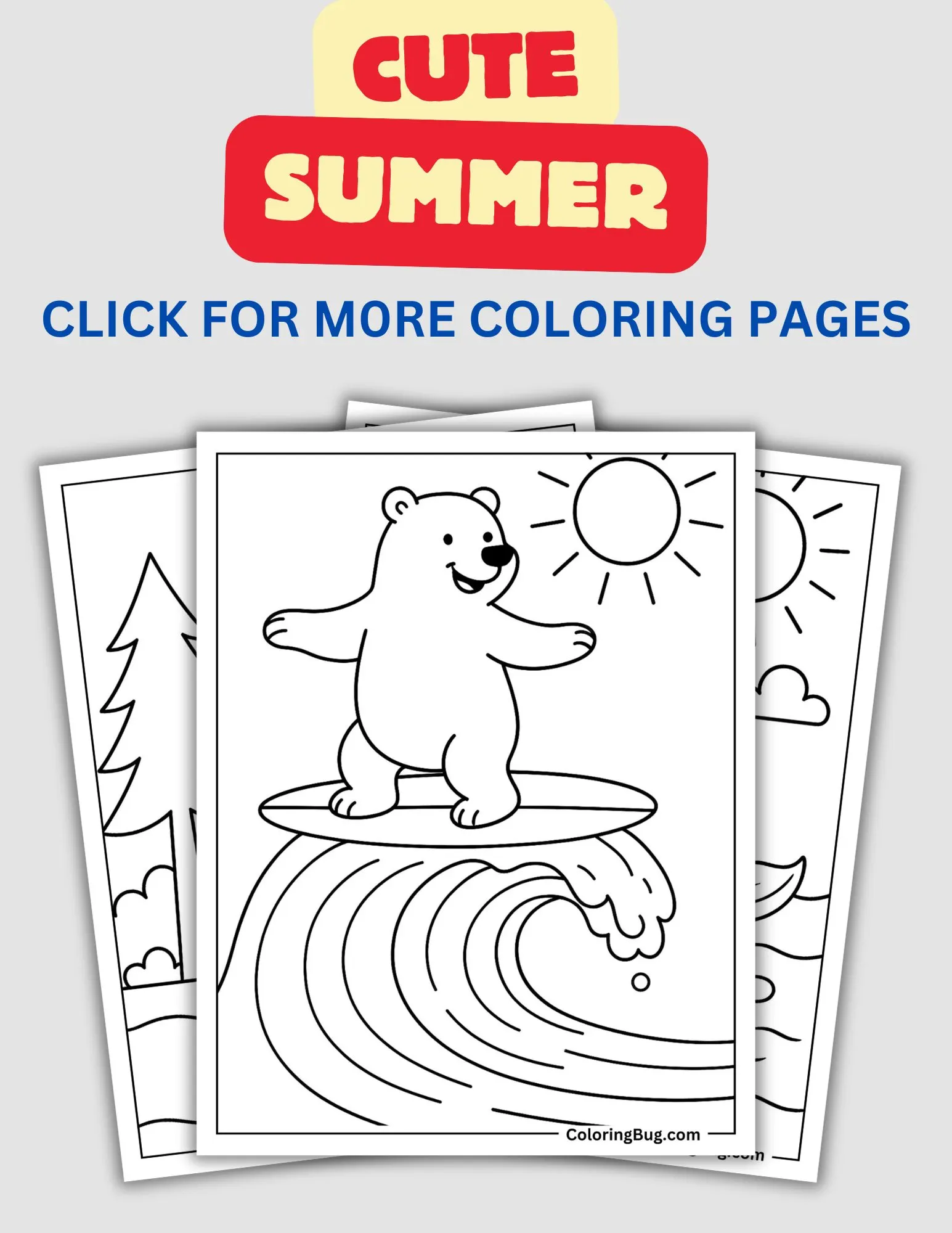 Cute Summer Coloring Pages