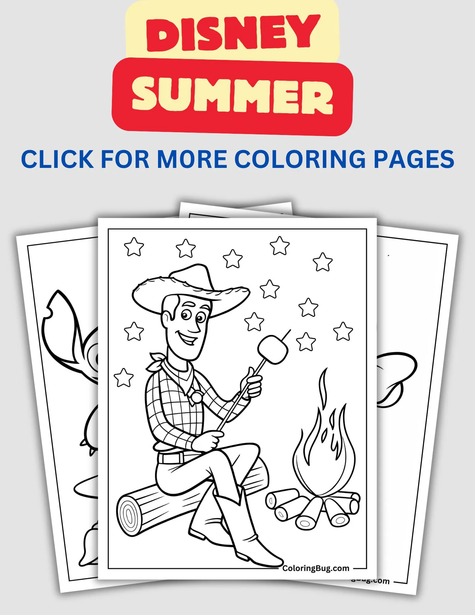 Disney Summer Coloring Pages