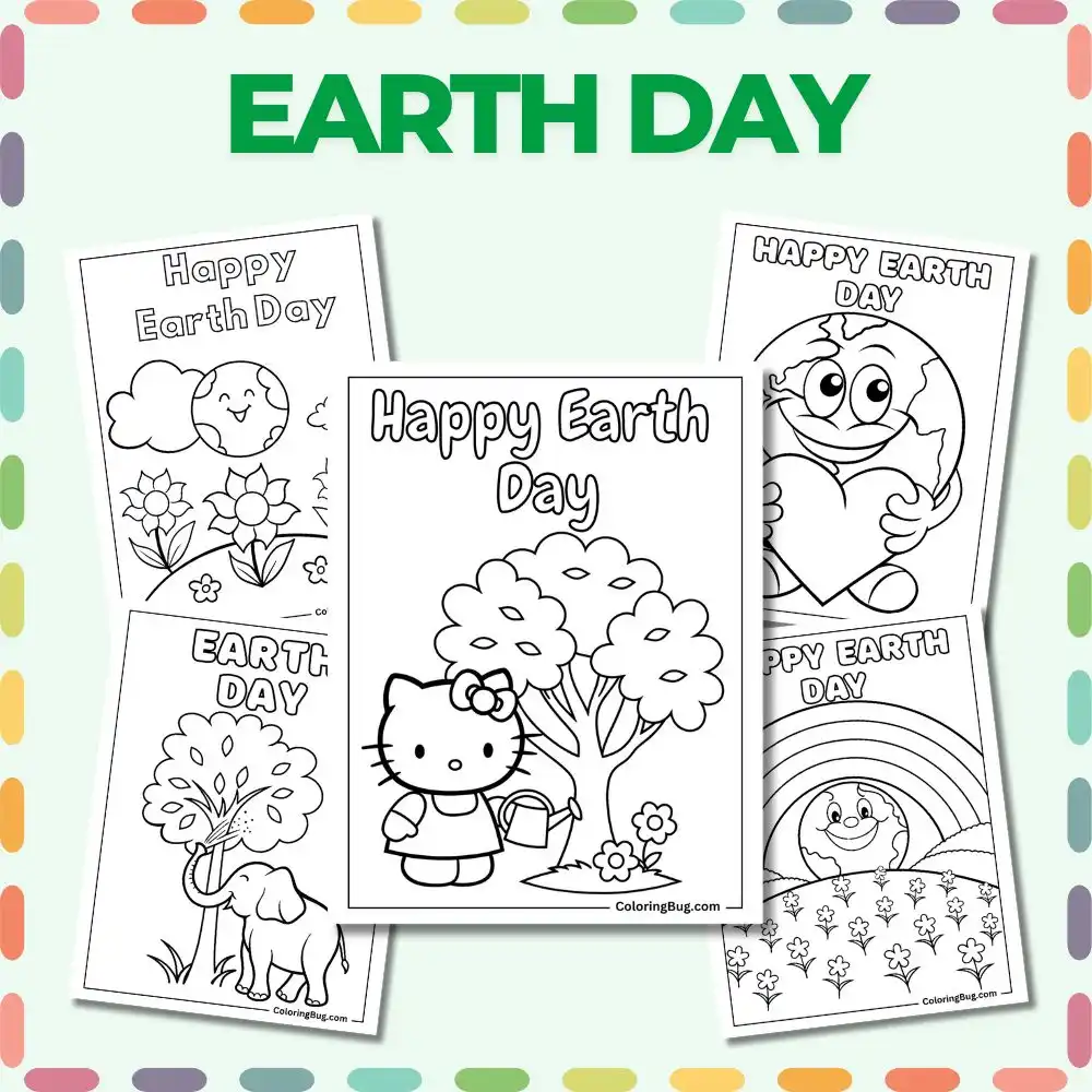 Featured Earth Day Coloring Pages