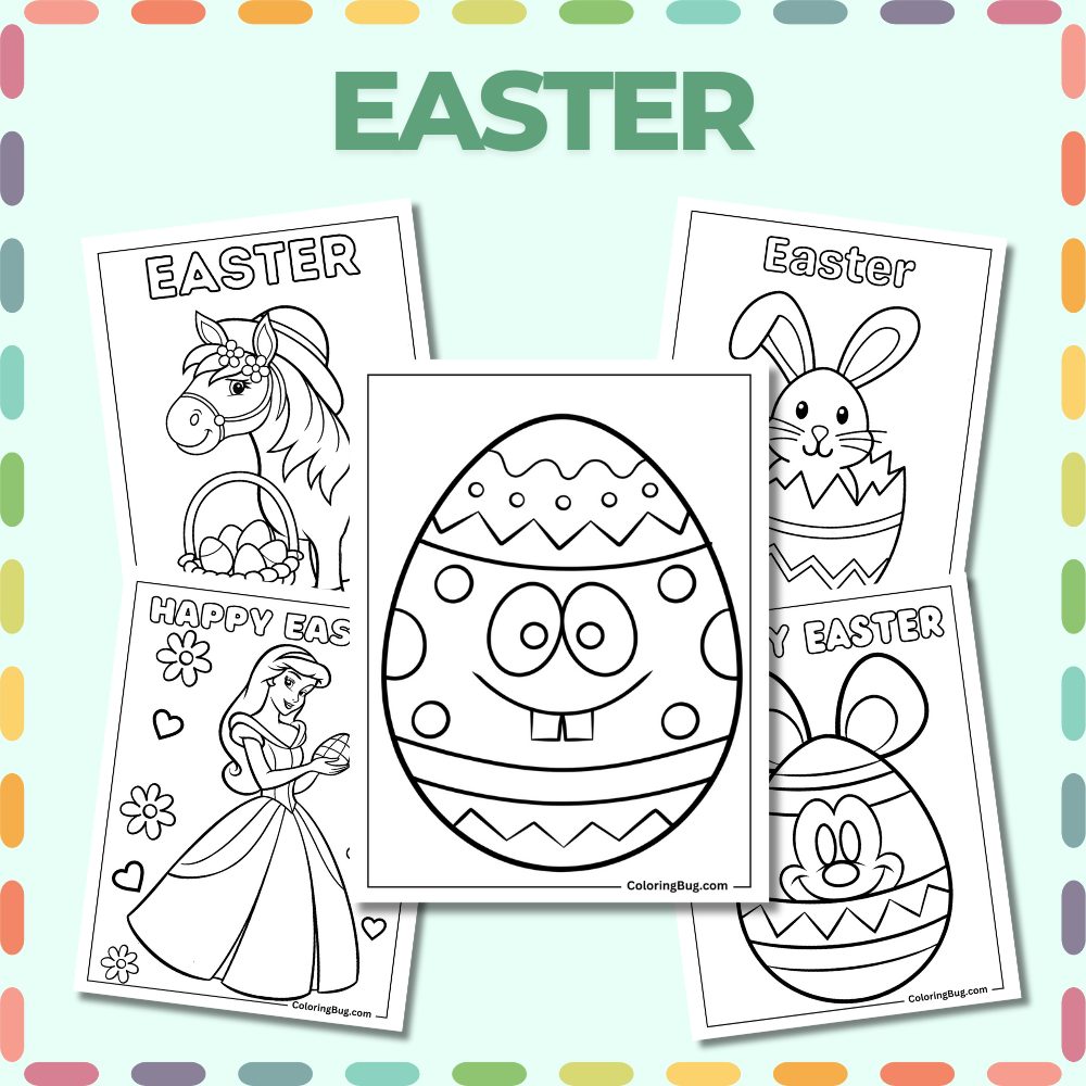 Featured Easter Coloring Pages