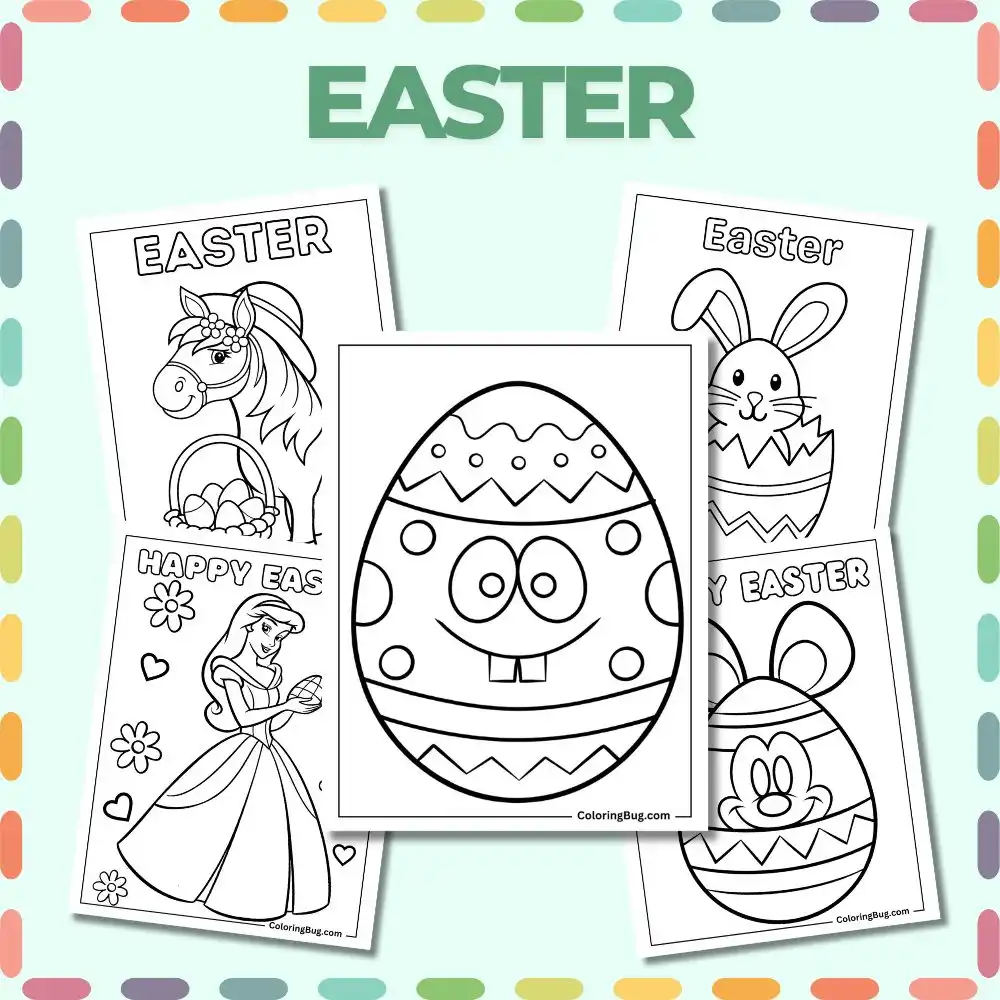 Featured Easter Coloring Pages