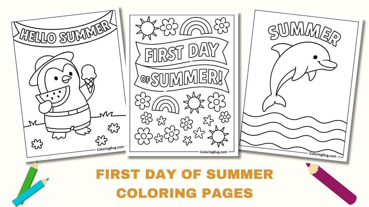First Day of Summer Coloring Pages