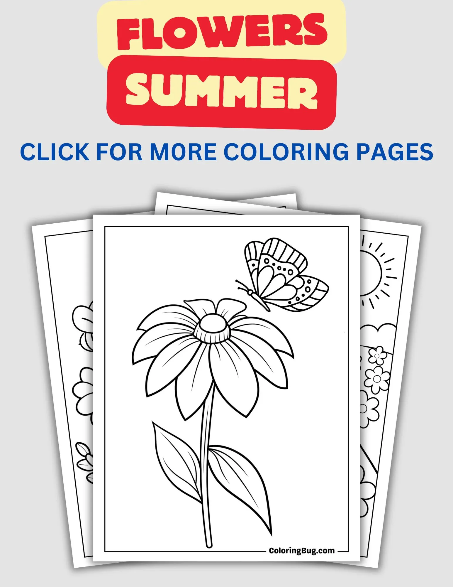 Flowers Summer Coloring Pages