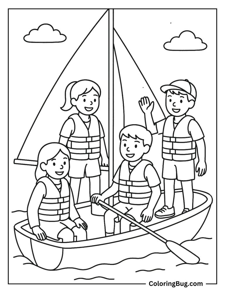 20 Preppy Summer Coloring Pages (Free Printable PDFs)
