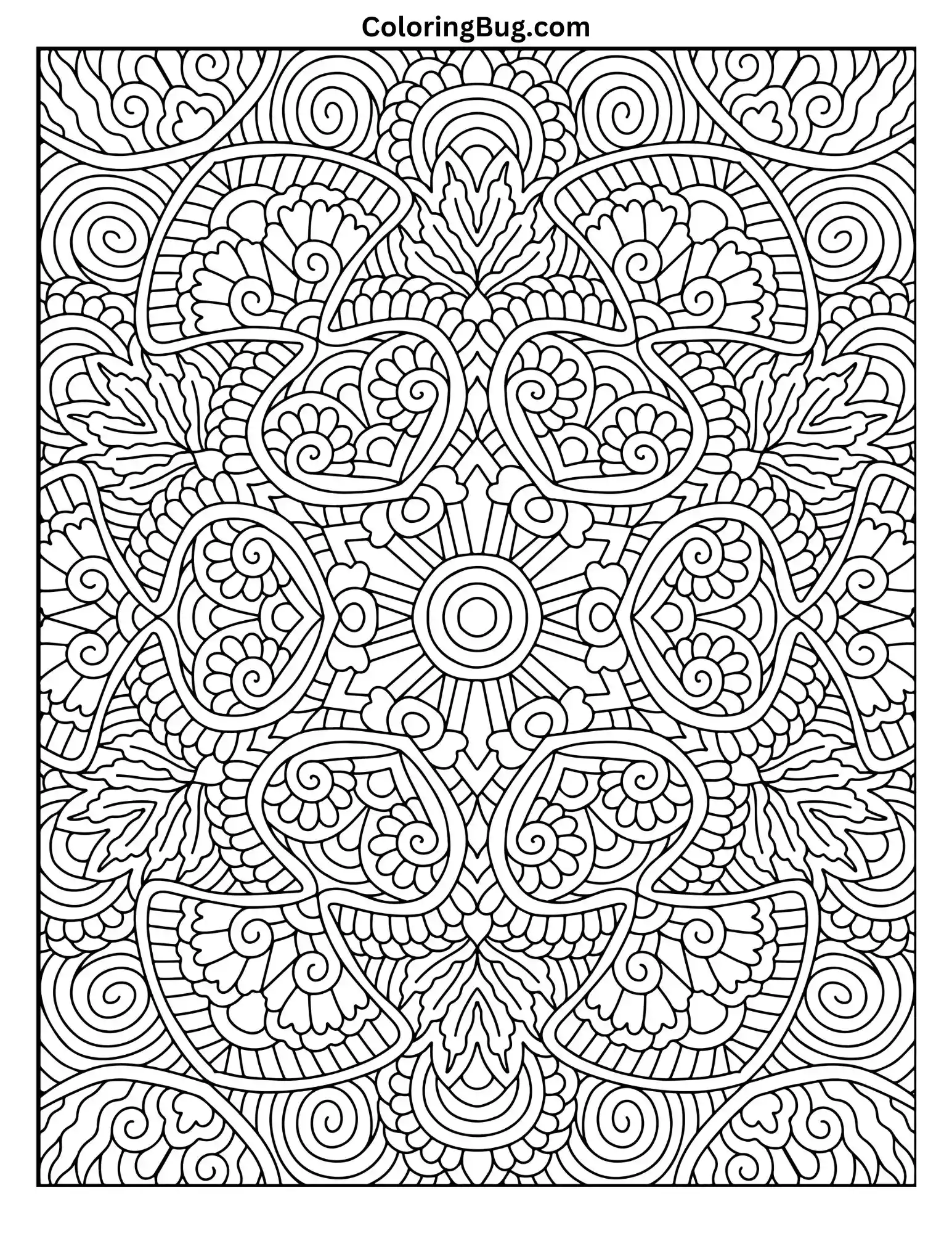 Mandala Coloring Page
