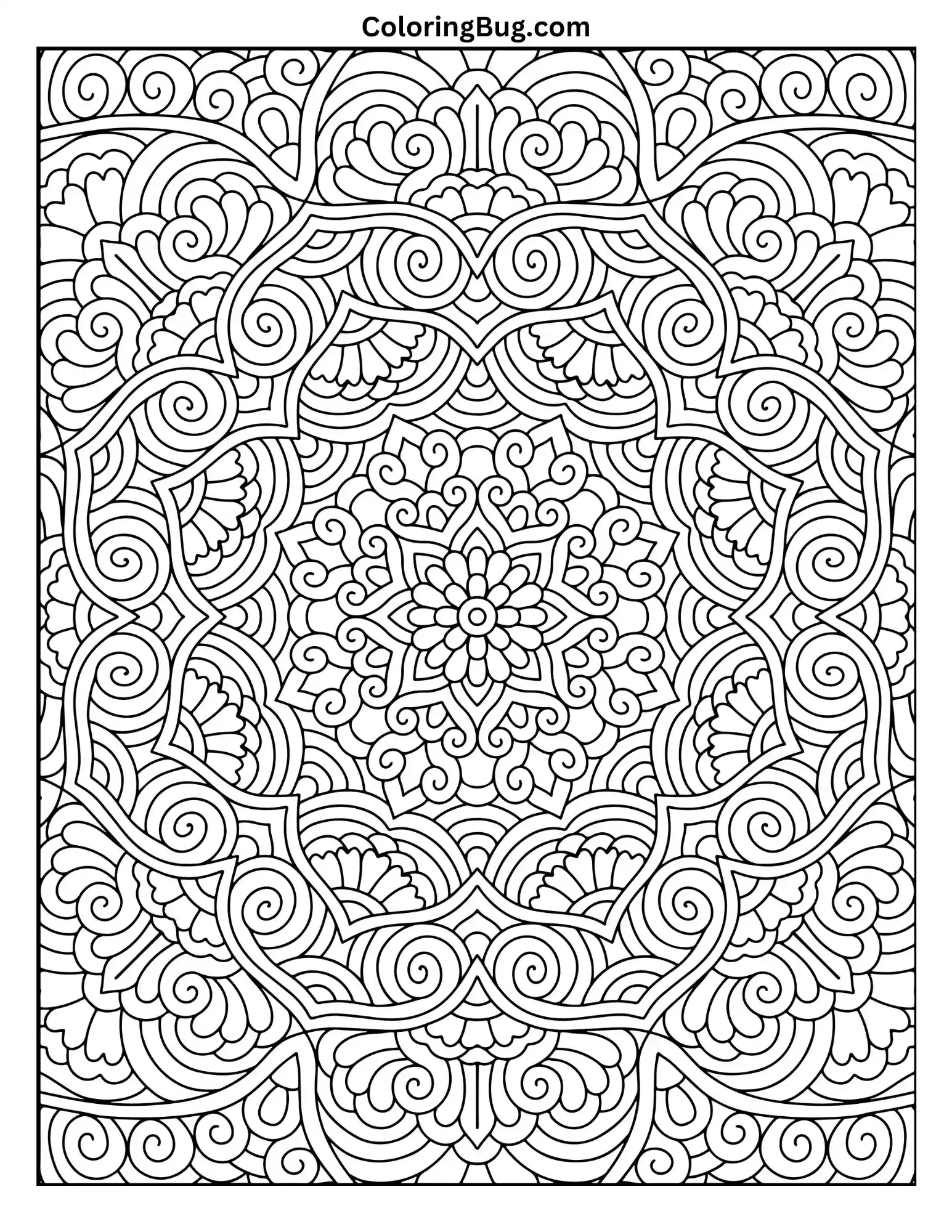 Mandala Coloring Page