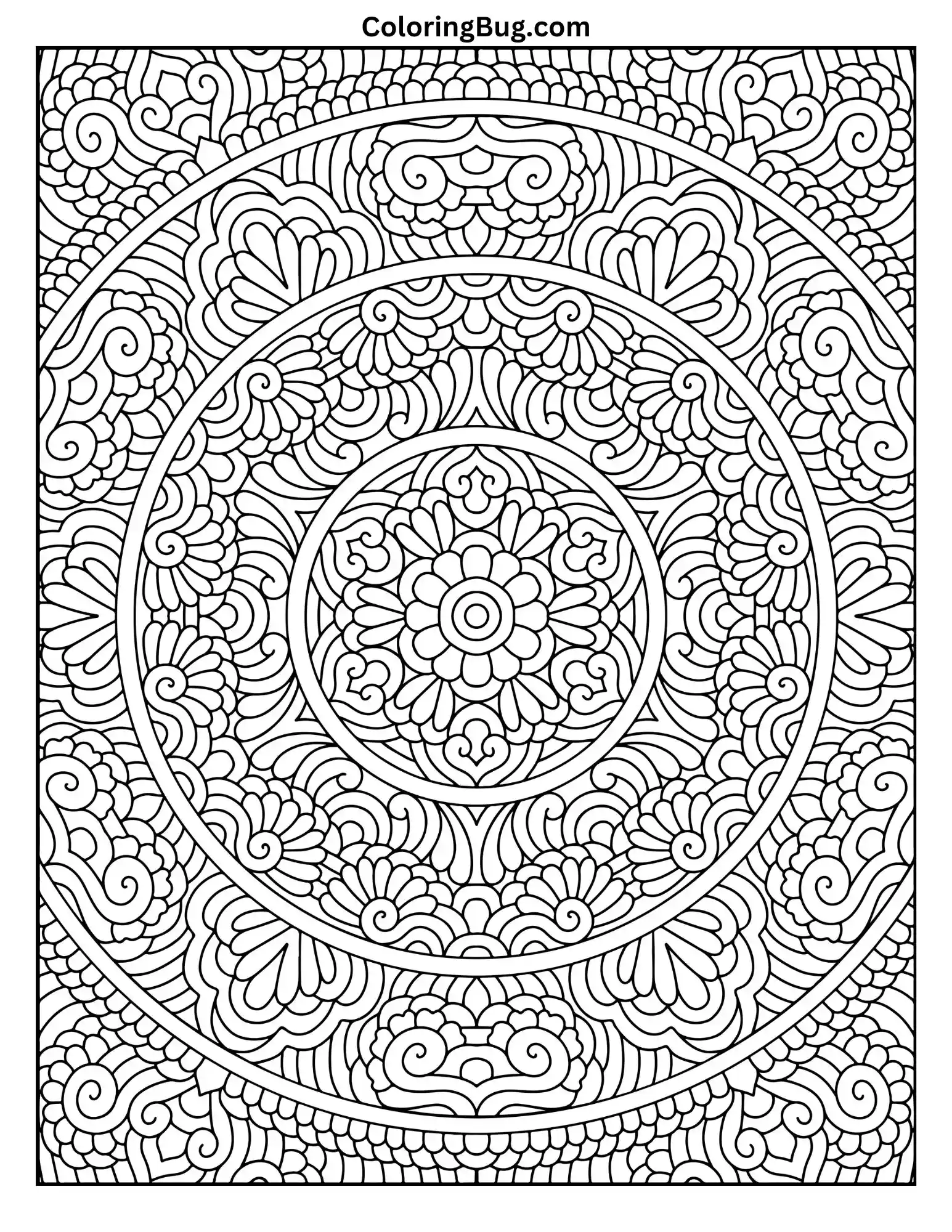Mandala Coloring Page