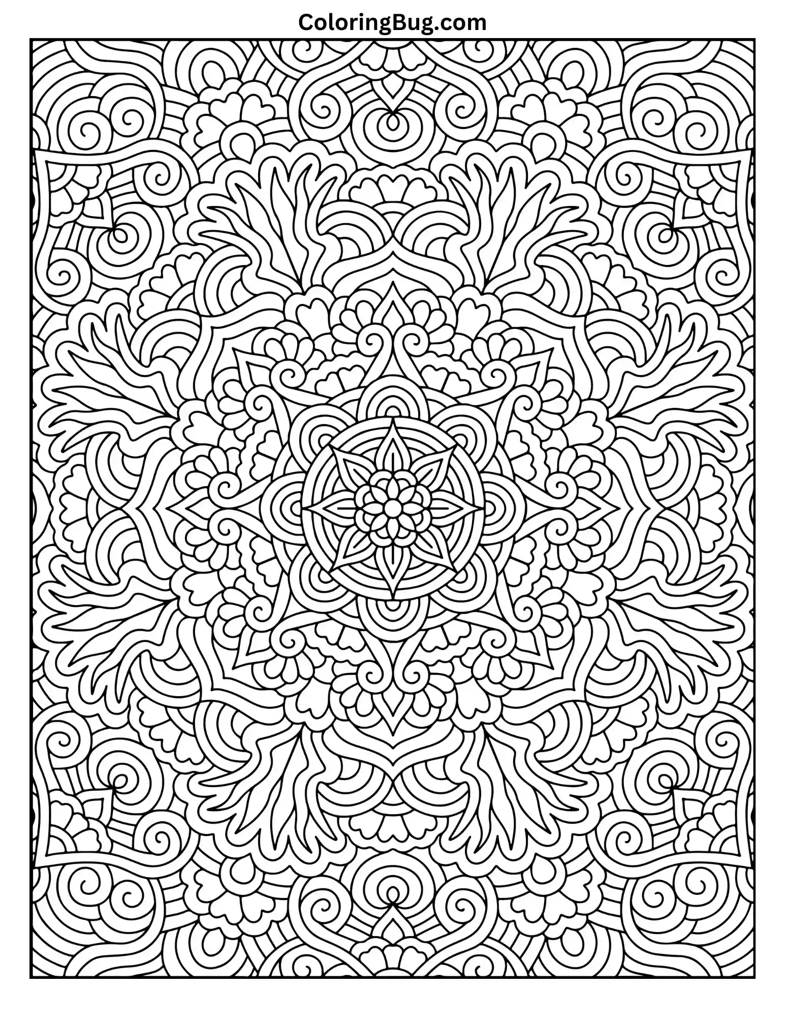 Mandala Coloring Page