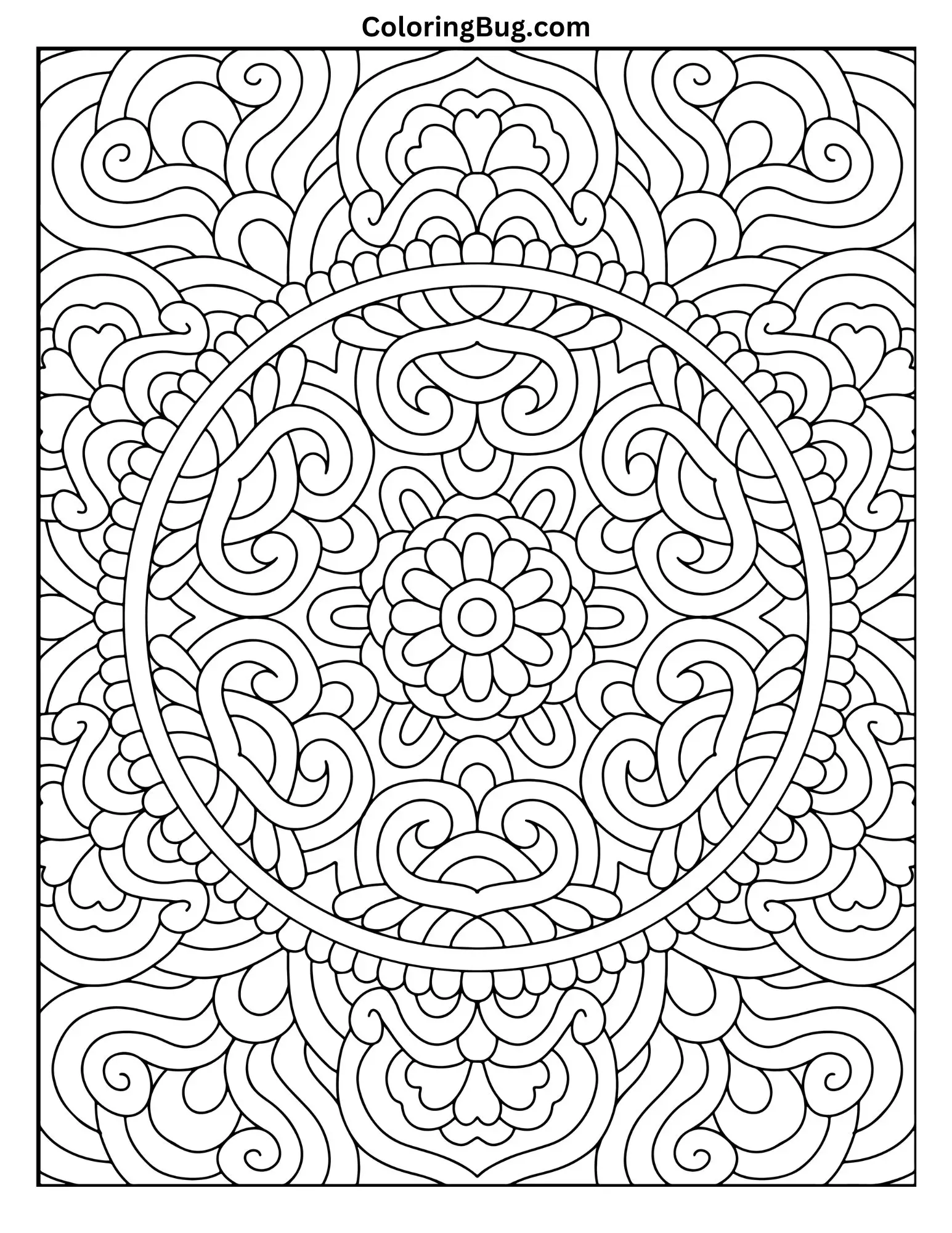 Mandala Coloring Page