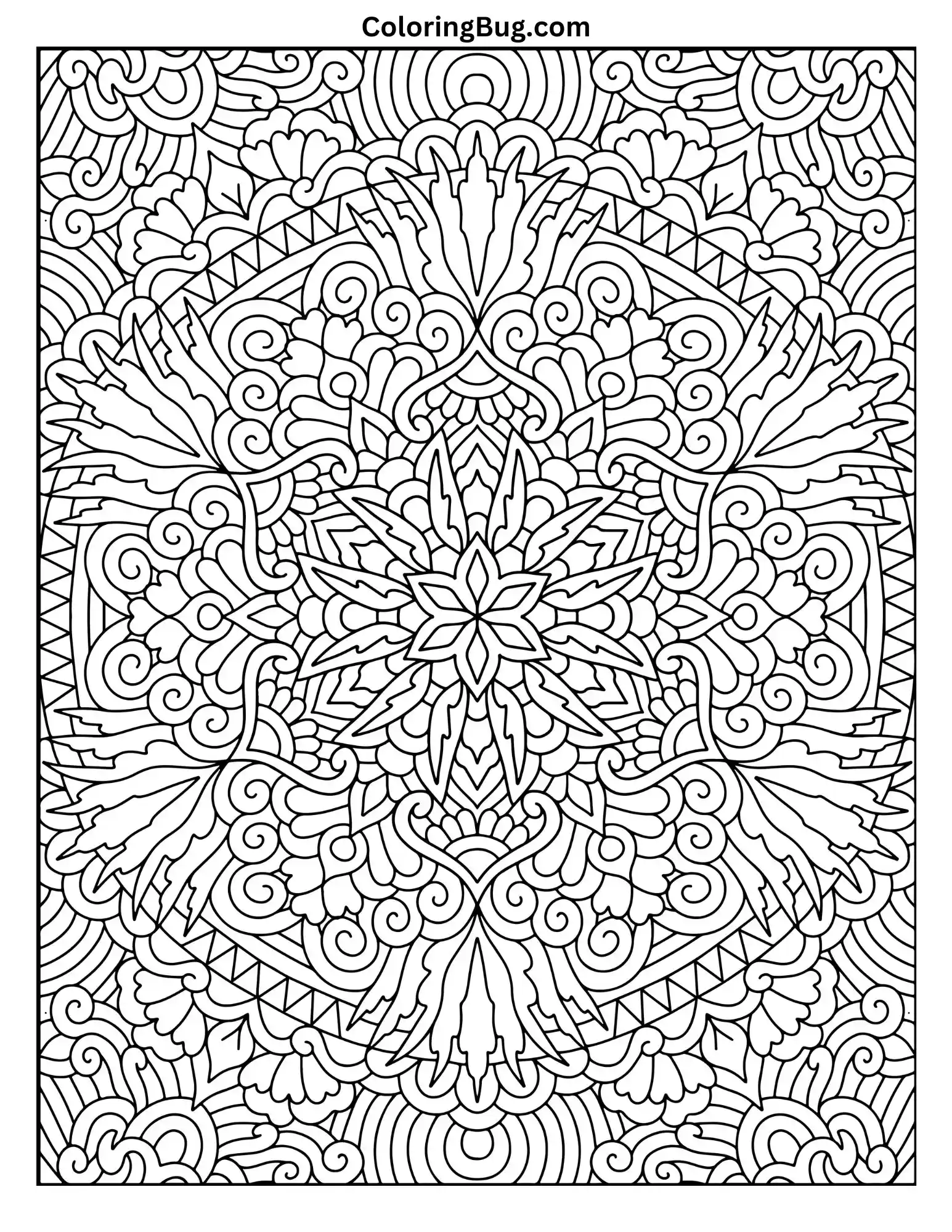 Mandala Coloring Page