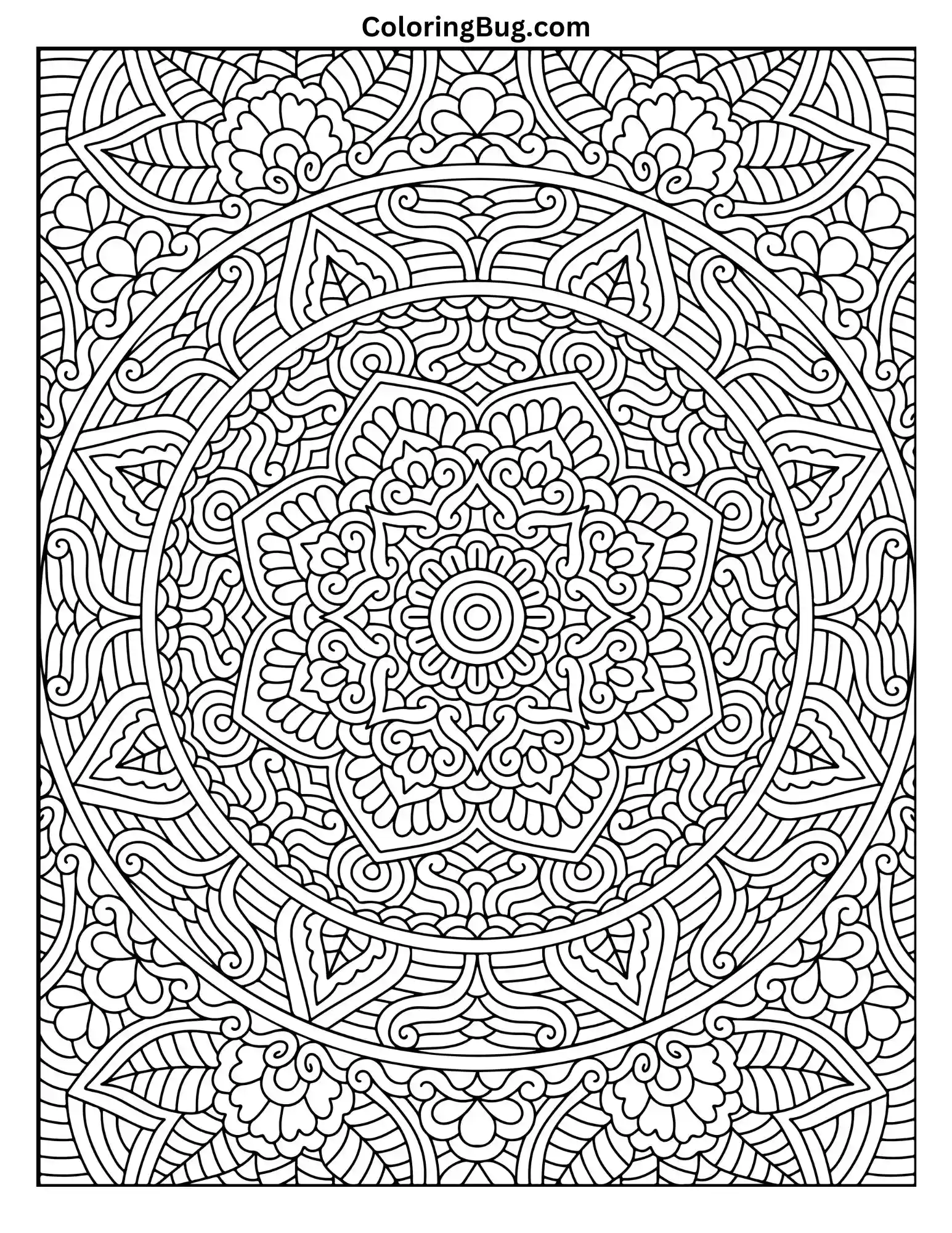 Mandala Coloring Page