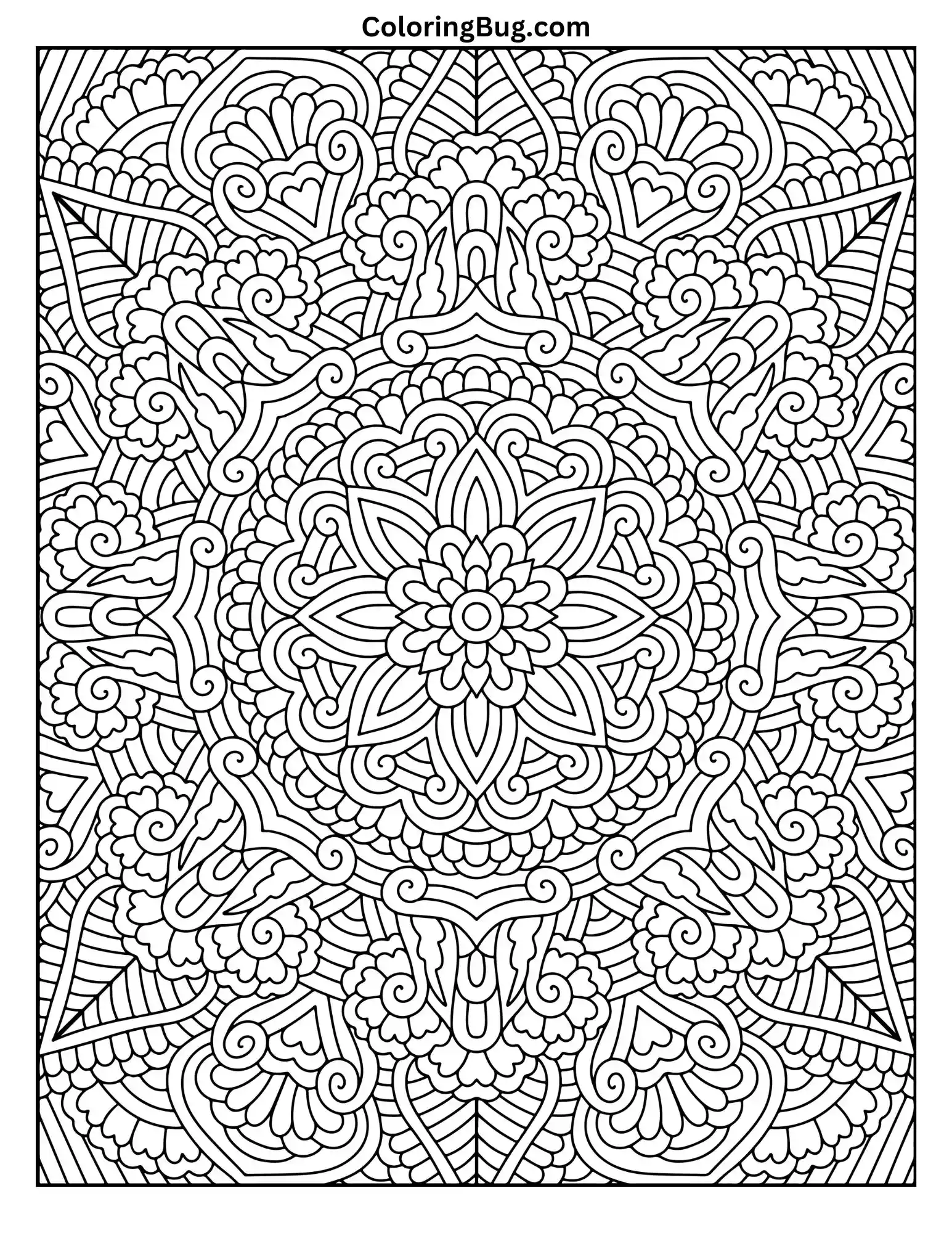Mandala Coloring Page