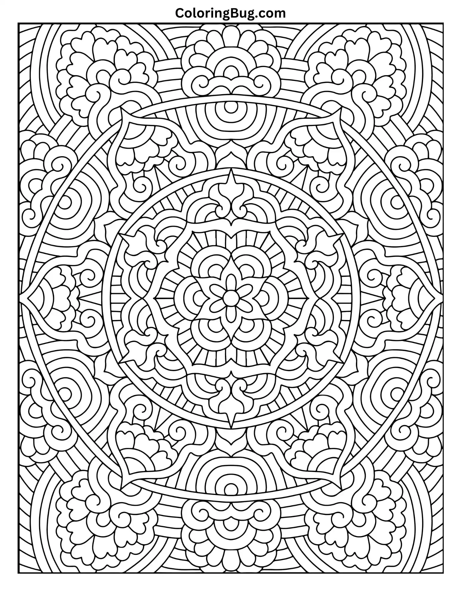 Mandala Coloring Page