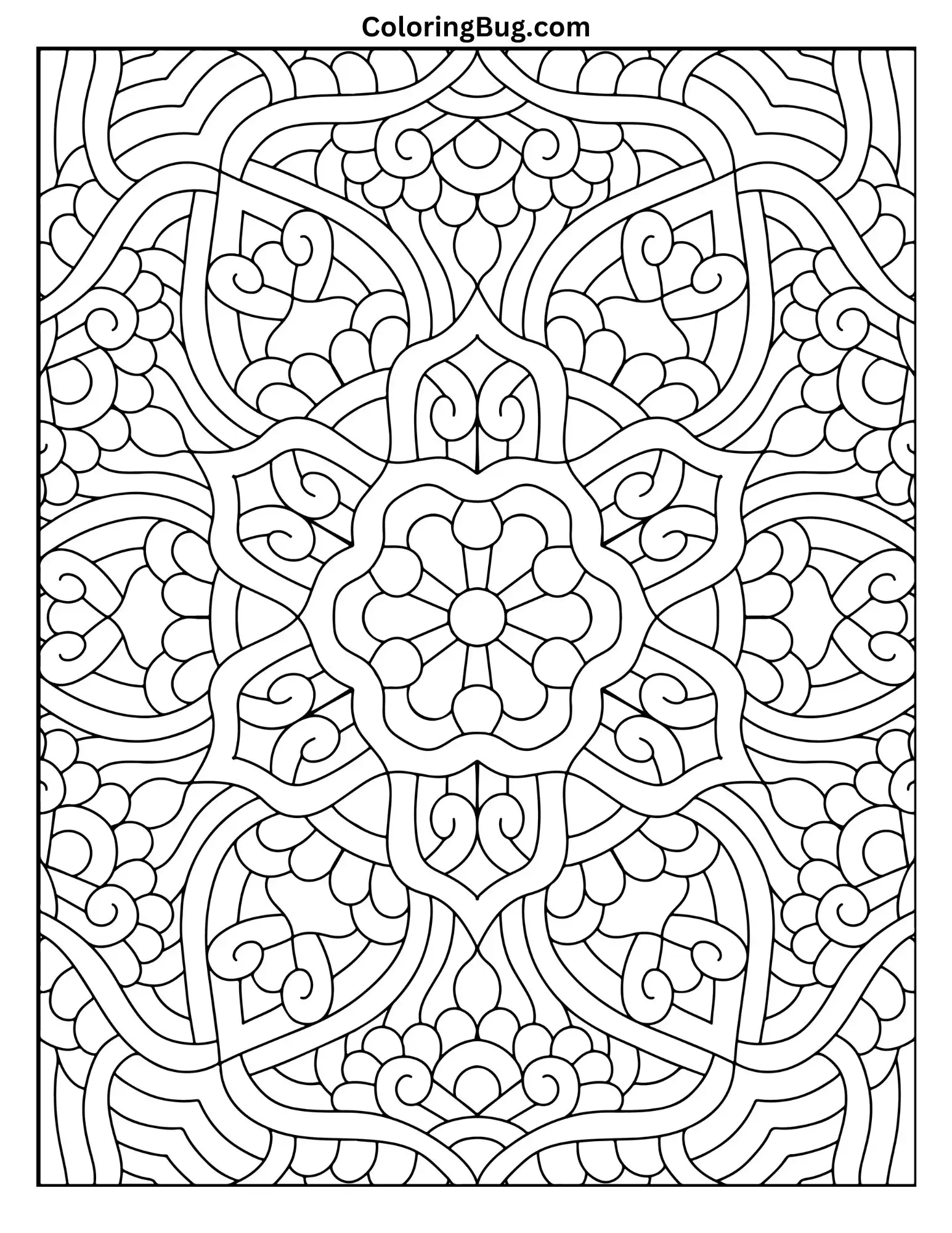 Mandala Coloring Page