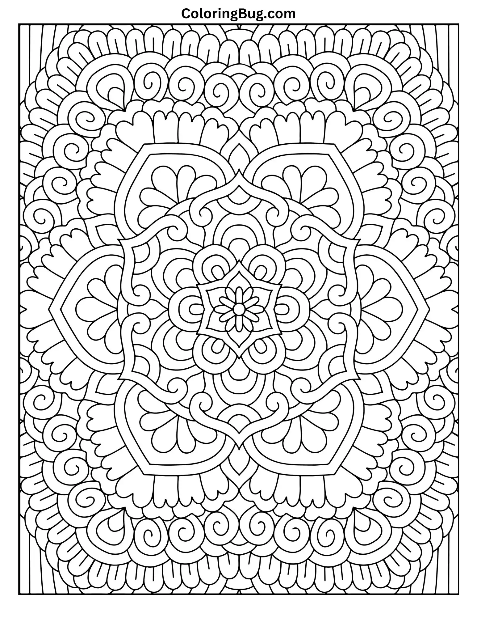 Mandala Coloring Page