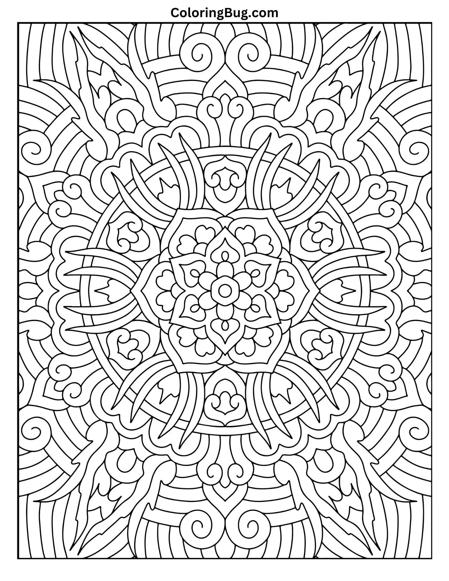 Mandala Coloring Page