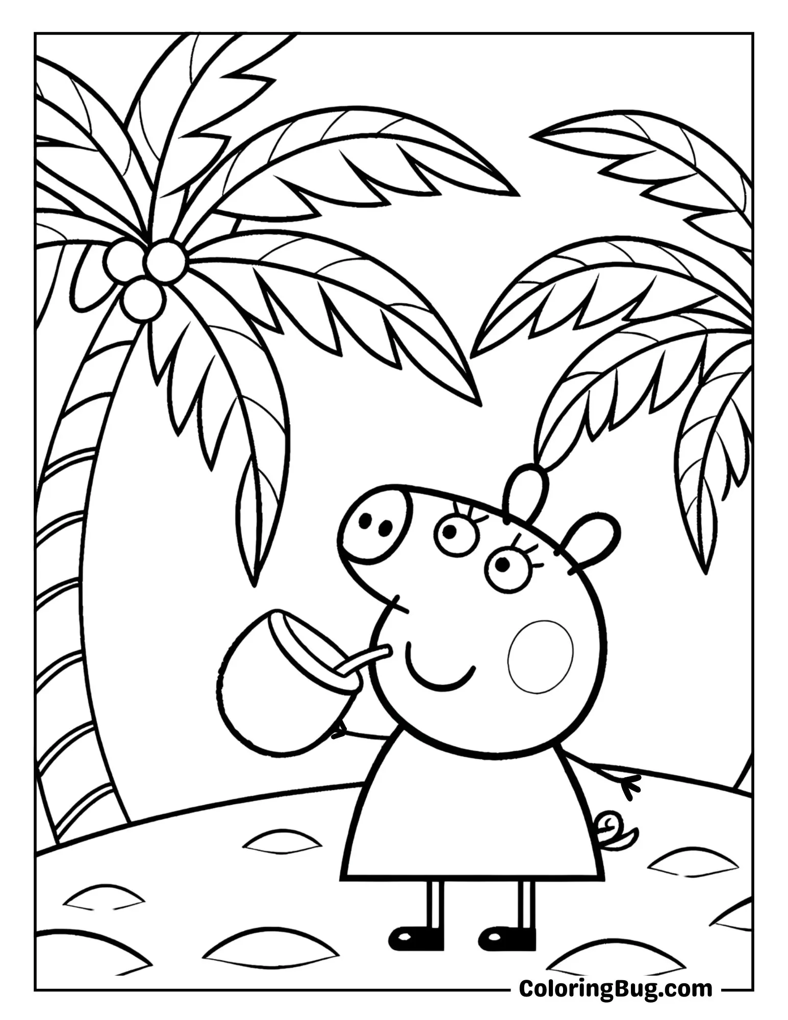 30 Peppa Pig Summer Coloring Pages (Free Printable PDFs)