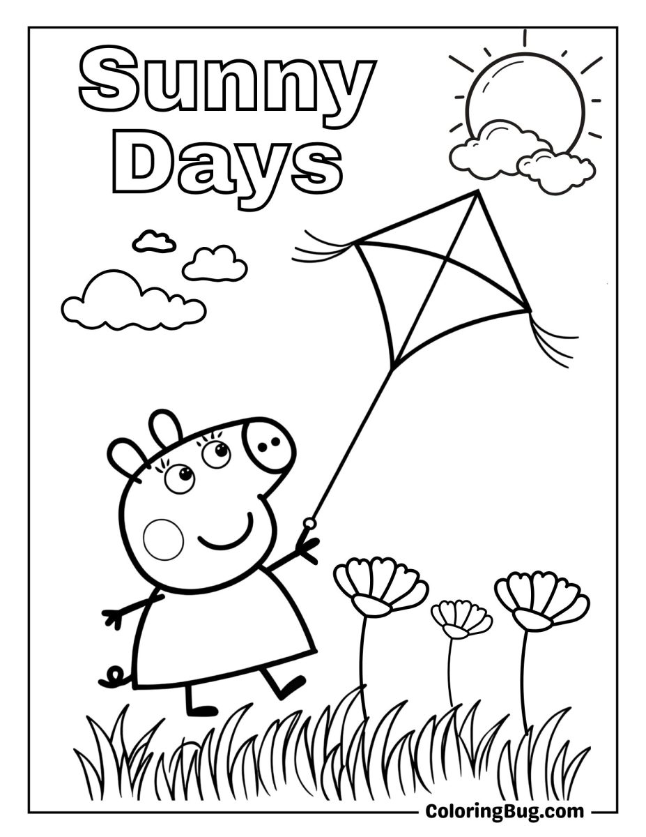 30 Peppa Pig Summer Coloring Pages (Free Printable PDFs)