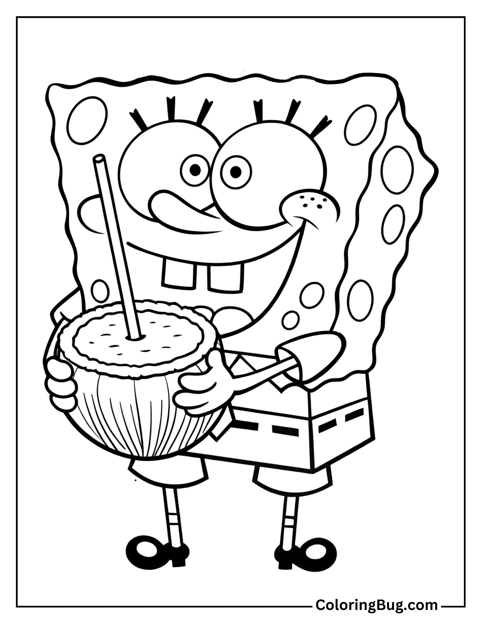 14 SpongeBob Summer Coloring Pages (Free Printable PDFs)
