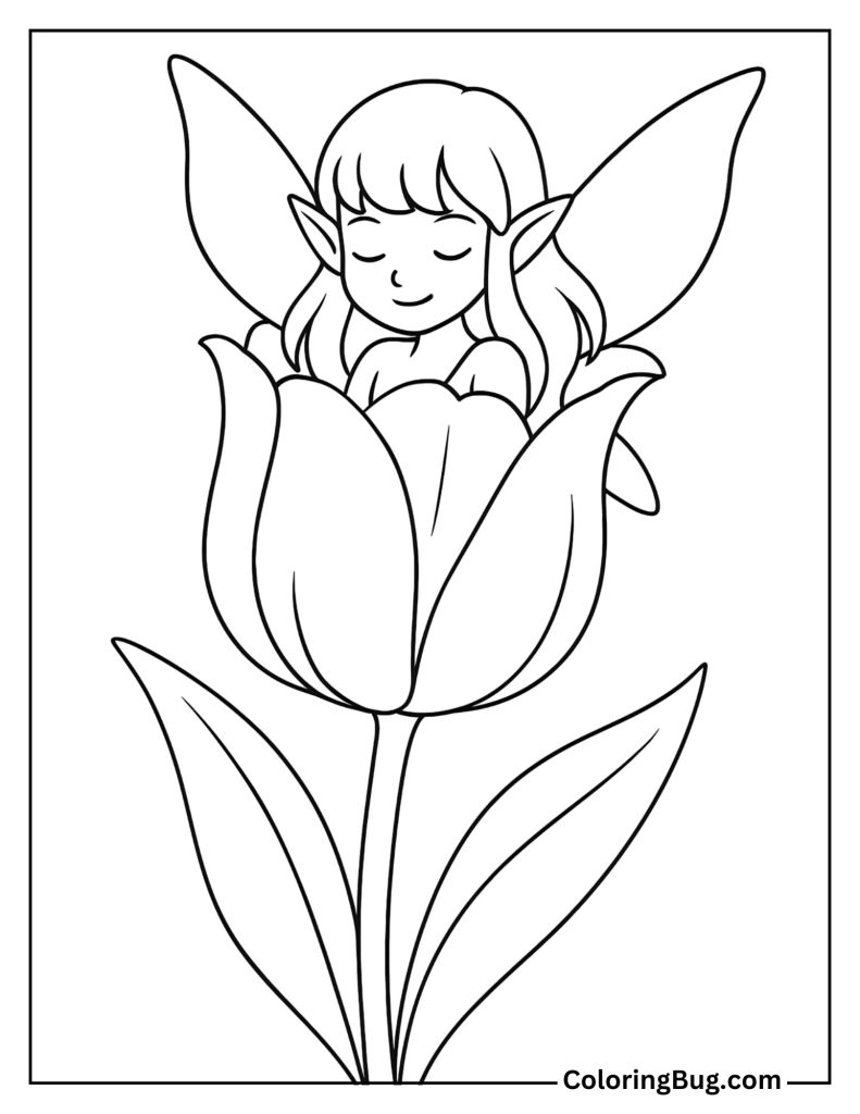 52 Fairy Coloring Pages (Free Printable PDFs)