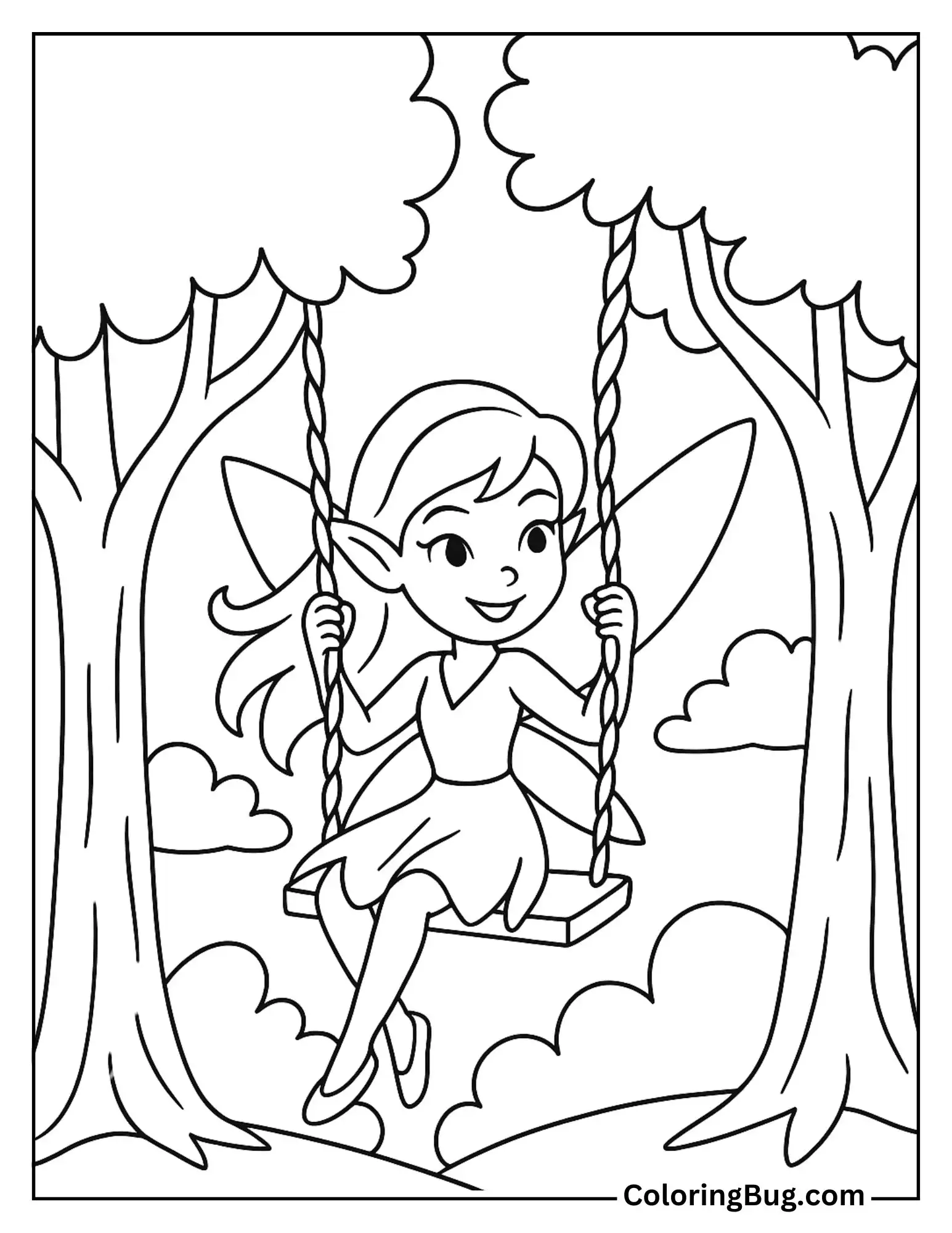 52 Fairy Coloring Pages (Free Printable PDFs)