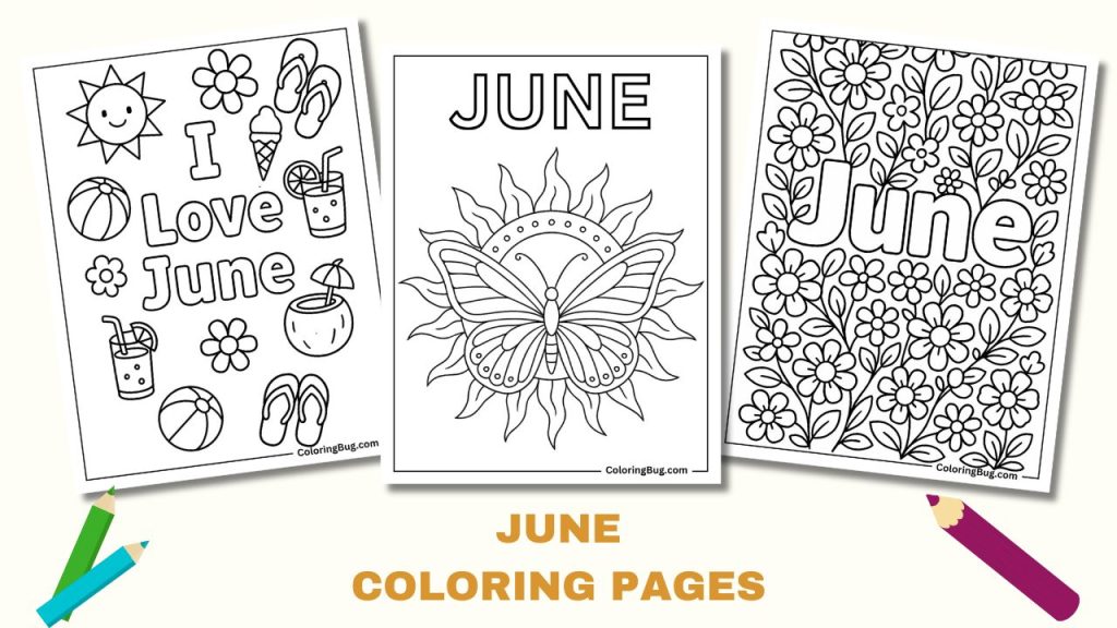 June Coloring Pages